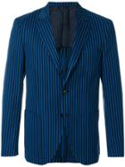 Mp Massimo Piombo Picasso Striped Blazer - Blue