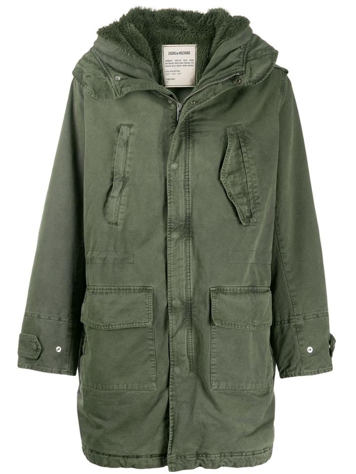 Zadig & Voltaire Parka Coat - Green