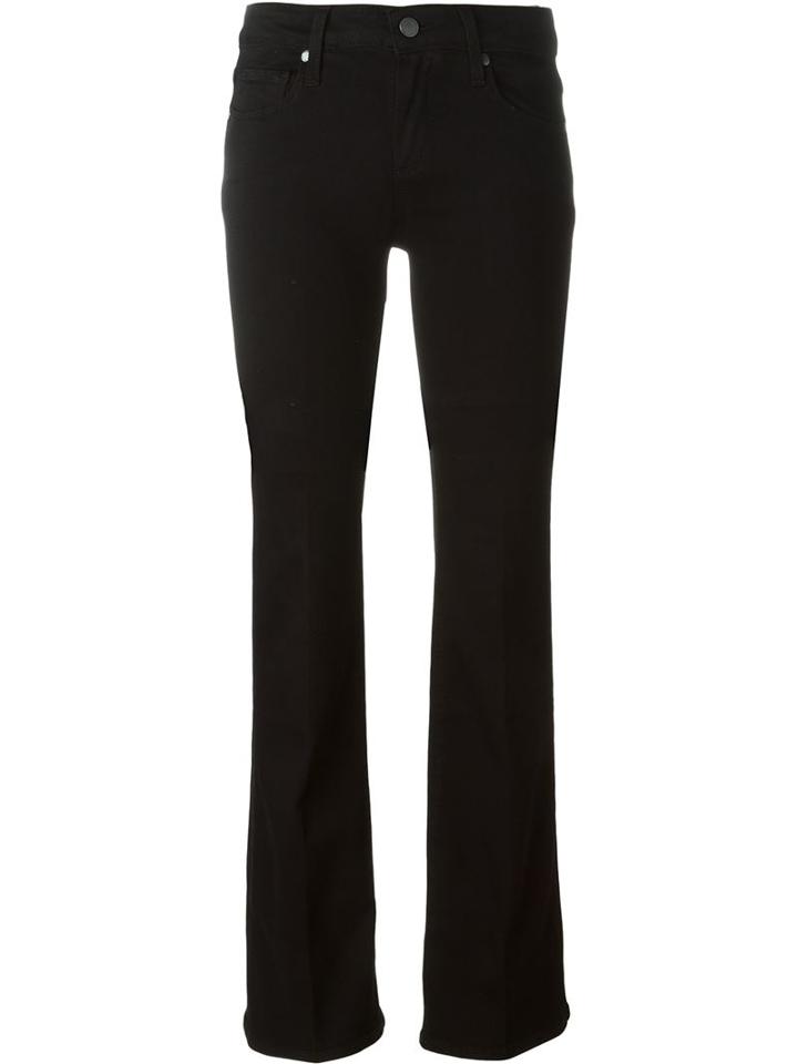 Paige 'skyline' Bootcut Jeans, Size: 29, Black, Rayon/cotton/polyester/spandex/elastane