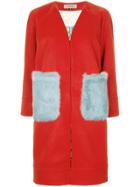 Han Ahn Soon Contrast Pocket Tailored Coat