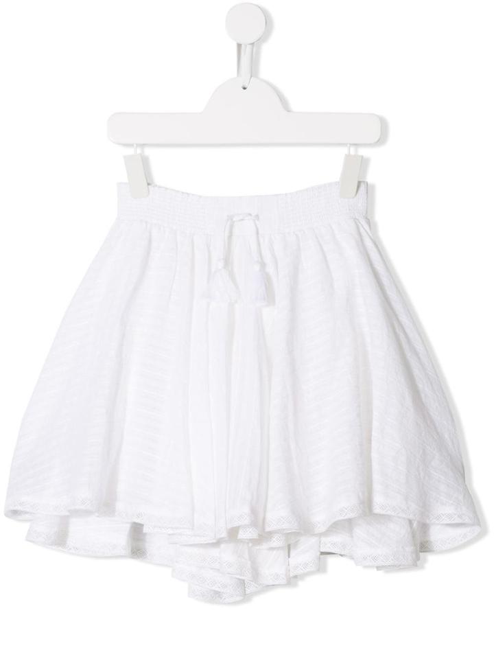 Zadig & Voltaire Kids Teen Drawstring Skirt - White