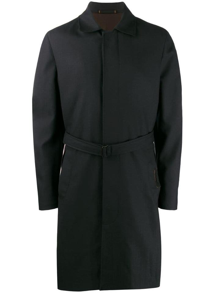 Ermenegildo Zegna Belted Formal Coat - Blue