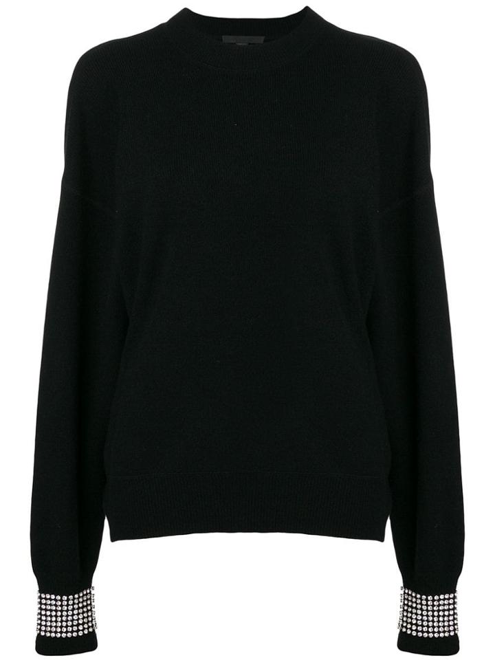 Alexander Wang Crystal Embellished Sweater - Black