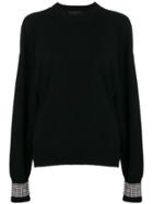 Alexander Wang Crystal Embellished Sweater - Black