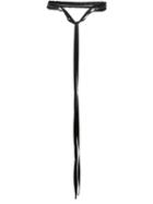 Ann Demeulemeester Zip Detail Knot Belt, Women's, Black, Silk