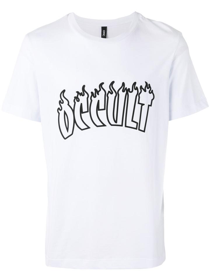 Omc - Flames T-shirt - Unisex - Cotton - Xl, White, Cotton