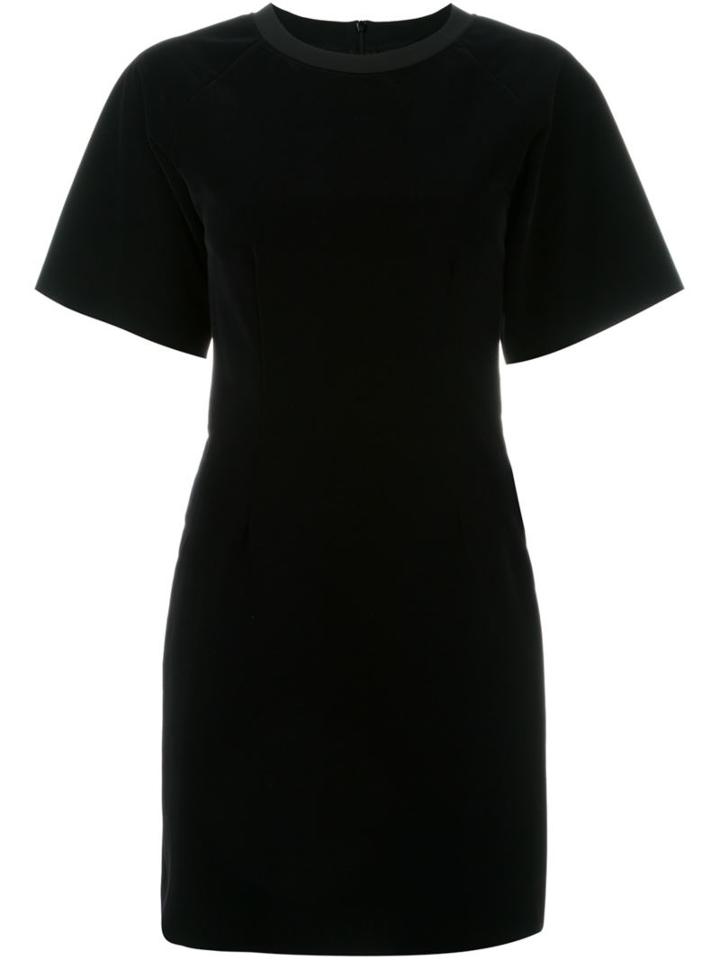 Mm6 Maison Margiela Raw Edge Velvet Dress, Women's, Size: Medium, Black, Polyamide/polyester/cotton