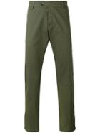 Barena Cropped Chino Trousers, Men's, Size: 52, Green, Cotton/spandex/elastane/polyester