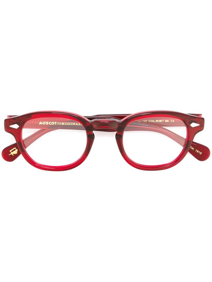Moscot Lemtosh Glasses, Red, Acetate