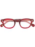 Moscot Lemtosh Glasses, Red, Acetate
