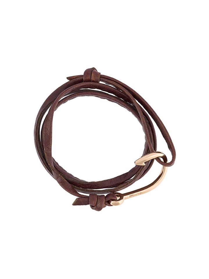 Miansai Hook Wrap Bracelet - Brown