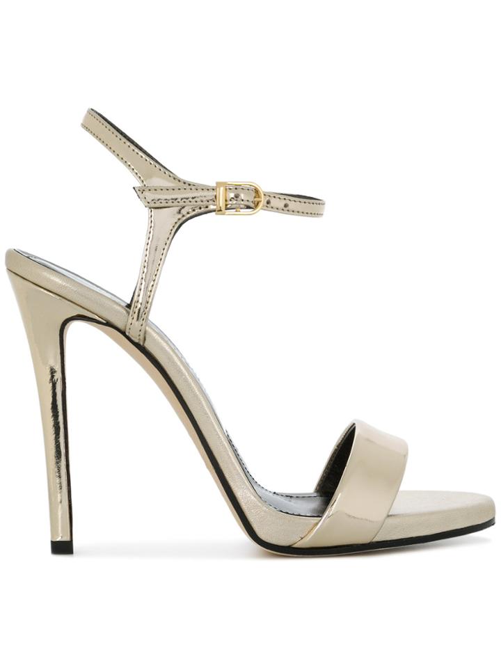 Marc Ellis High Heel Sheen Sandals - Metallic