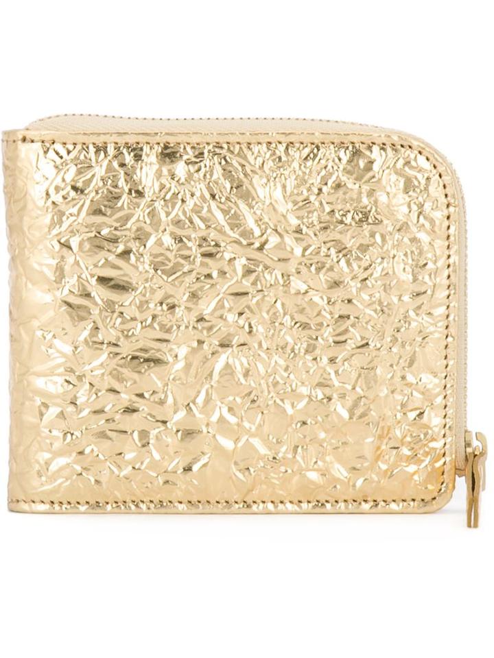 Maison Margiela Wrinkle Effect Metallic Wallet