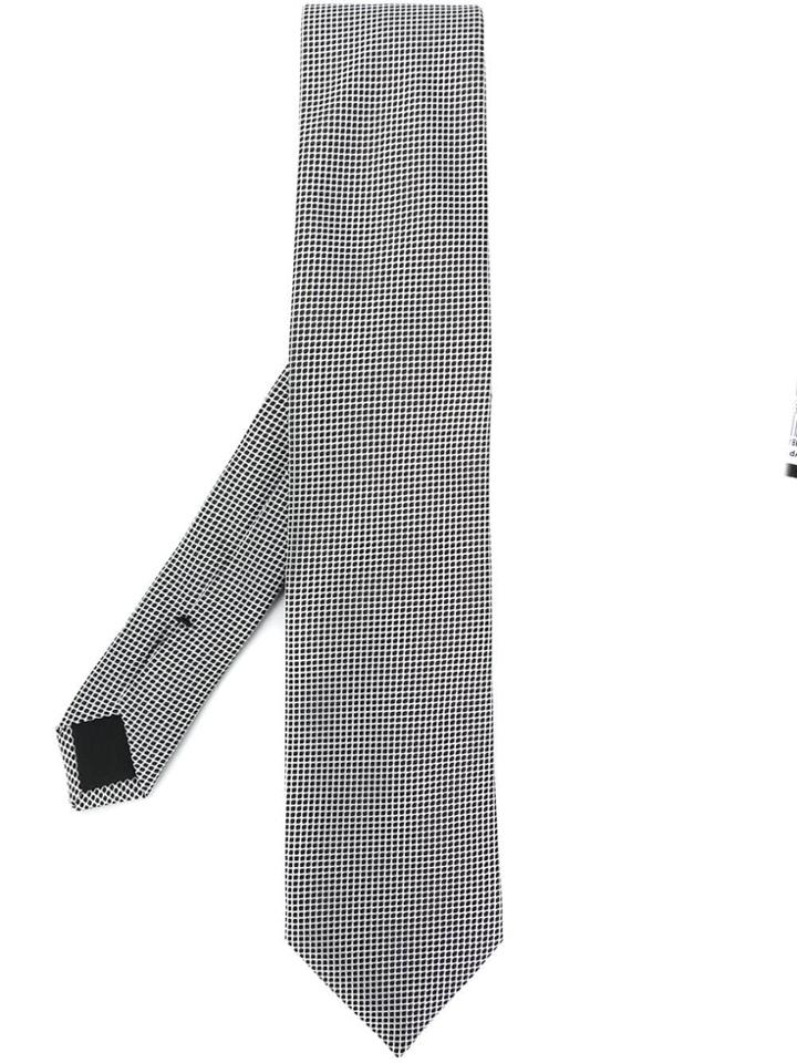 Boss Hugo Boss Patterned Tie - White