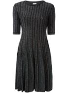 M Missoni Flared Knit Dress, Women's, Size: 40, Black, Polyester/polyamide/viscose/spandex/elastane