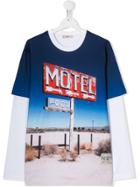 Nº21 Kids Teen Graphic Print T-shirt - Blue