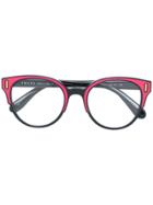 Prada Eyewear Round Glasses - Multicolour