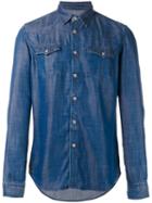 Hydrogen Chest Pocket Denim Shirt, Men's, Size: Medium, Blue, Lyocell