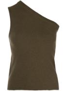 Extreme Cashmere One Shoulder Top - Brown