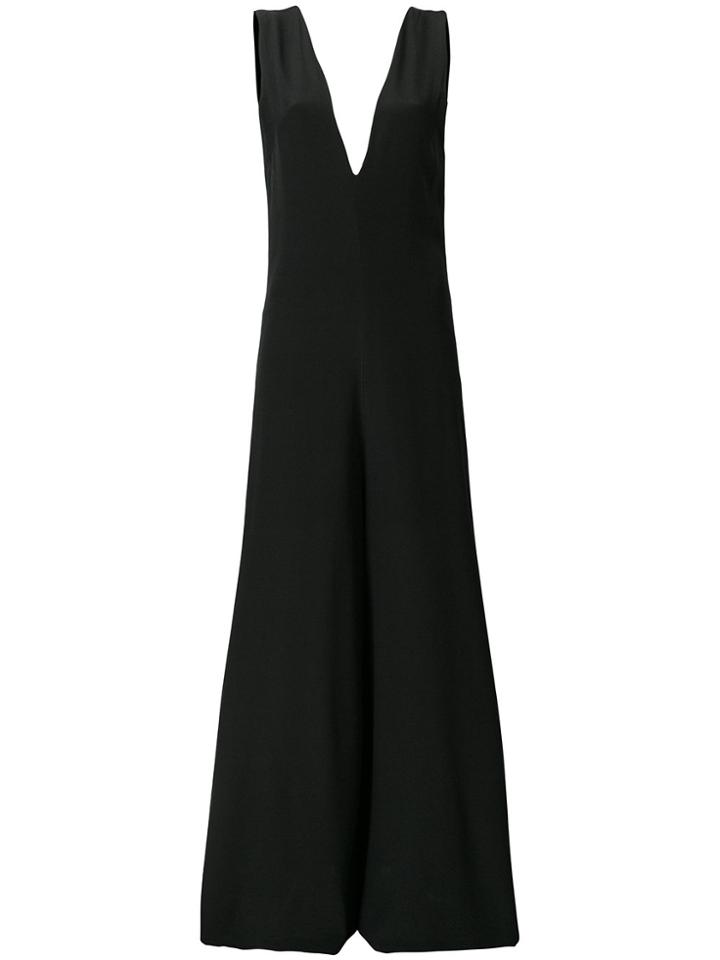 Semicouture Plunge Jumpsuit - Black
