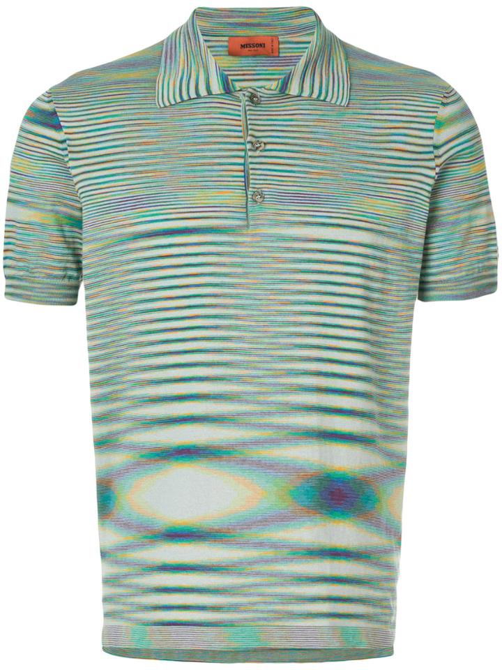 Missoni Patterned Polo Shirt - Multicolour
