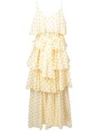 Lisa Marie Fernandez Polka-dot Ruffle Dress - Yellow & Orange