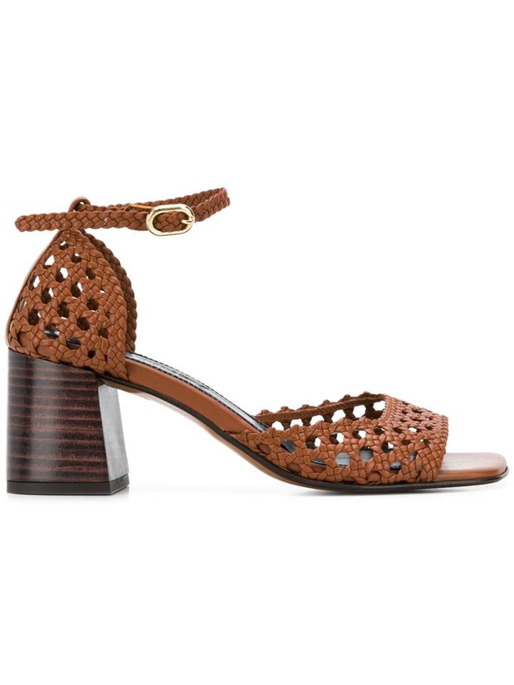 Martinez Ibiza Block Heel Sandals - Brown