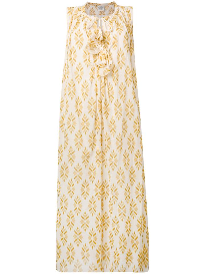 Forte Forte - Tie Neck Dress - Women - Silk/cotton - I, Nude/neutrals, Silk/cotton