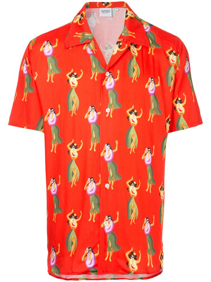 Sss World Corp Dead Girls Safari Shirt - Red