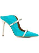 Malone Souliers Maureen Moire Mules - Blue