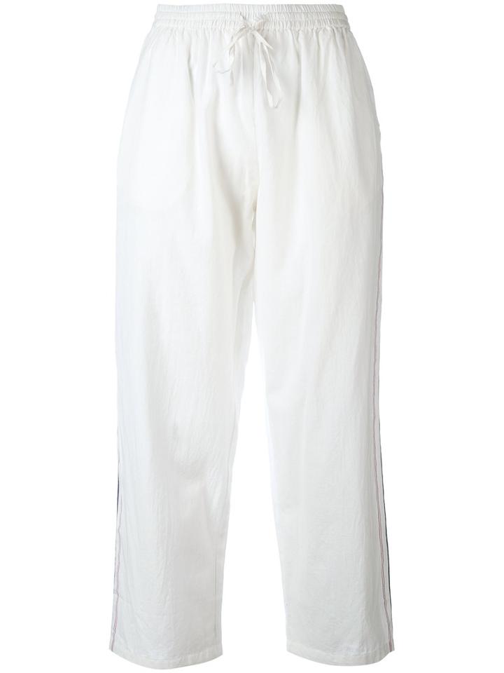 Mes Demoiselles - Cropped Trousers - Women - Cotton - 36, White, Cotton