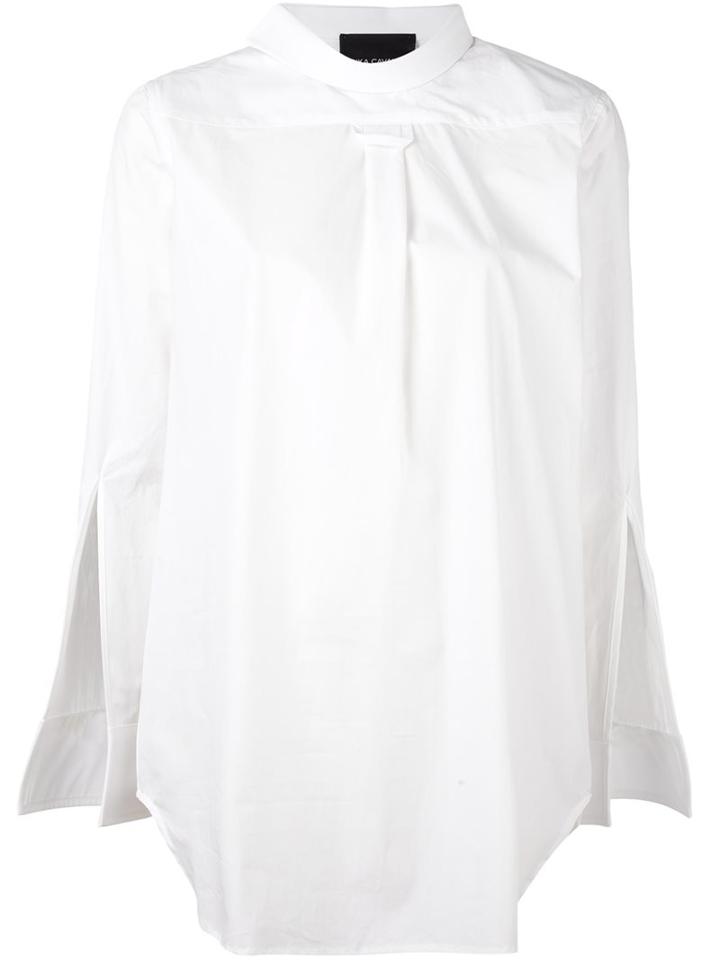 Erika Cavallini 'back Detail' Shirt, Women's, Size: 40, White, Cotton