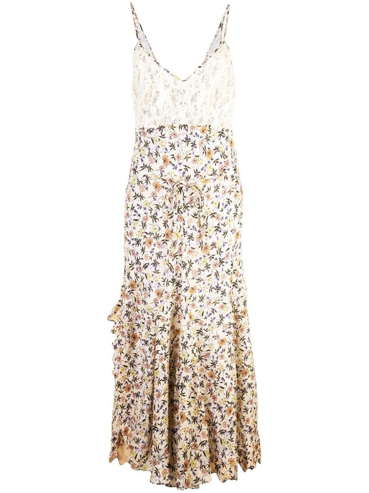 Chloé Floral Print Midi Dress - Multicolour