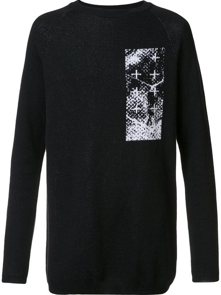 11 By Boris Bidjan Saberi 'intarsia' Jumper