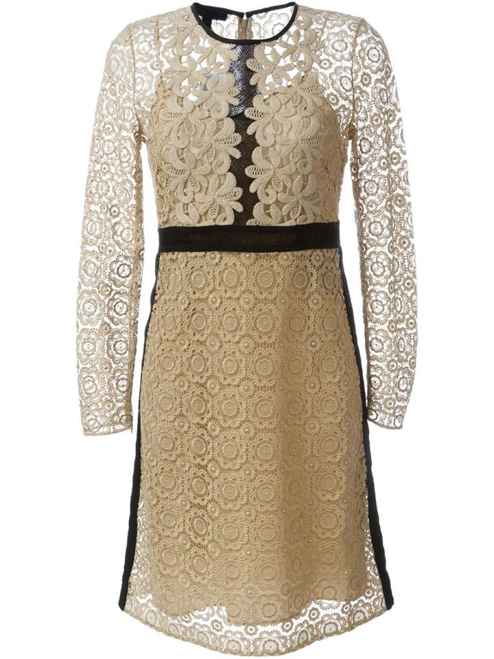 Burberry Prorsum Floral Lace A-line Dress