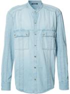 Balmain - Buttoned Shirt - Men - Cotton - 42, Blue, Cotton