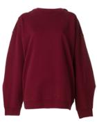 Y / Project Draped Back Sweatshirt - Red
