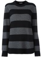 Dolce & Gabbana Striped Jumper, Women's, Size: 40, Black, Cashmere