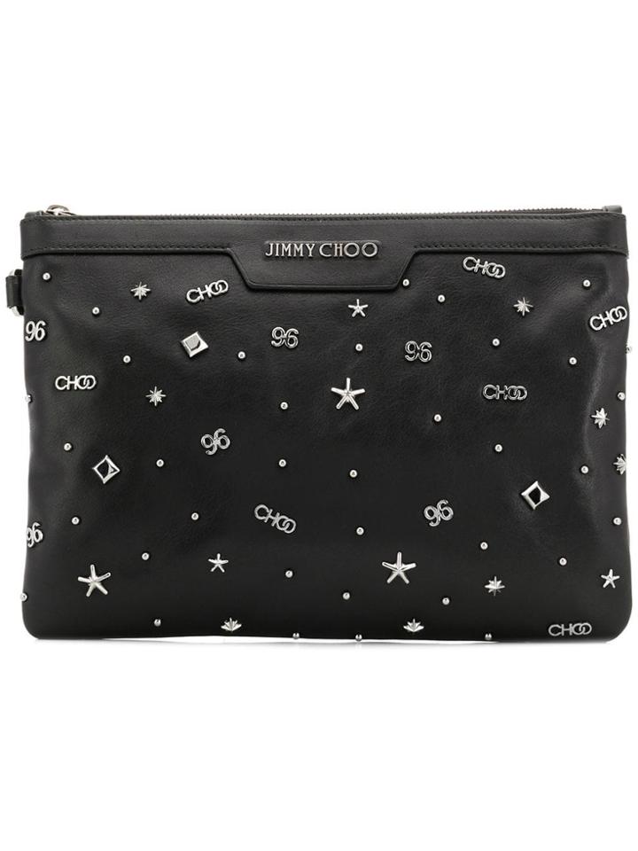 Jimmy Choo Small Derek Clutch - Black