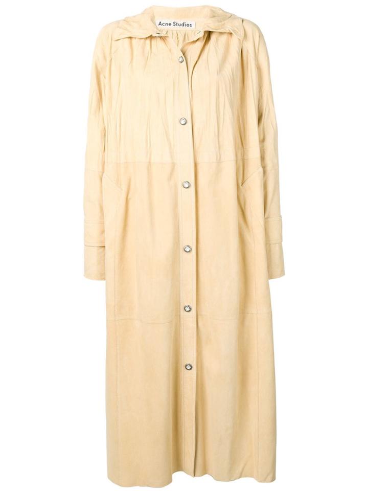 Acne Studios Oversized Car Coat - Neutrals