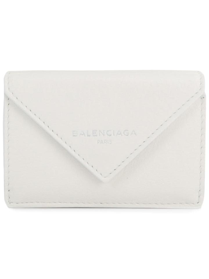 Balenciaga Papier Mini Wallet - White