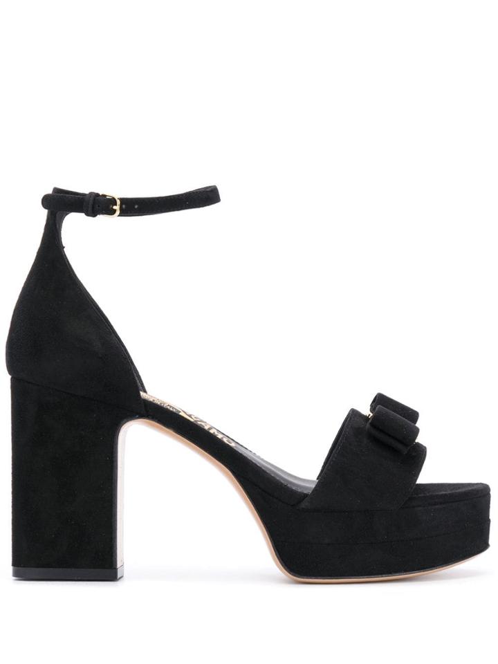 Salvatore Ferragamo Eclipse Sandals - Black
