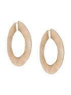 Erika Cavallini Flat Hoop Earrings - Gold