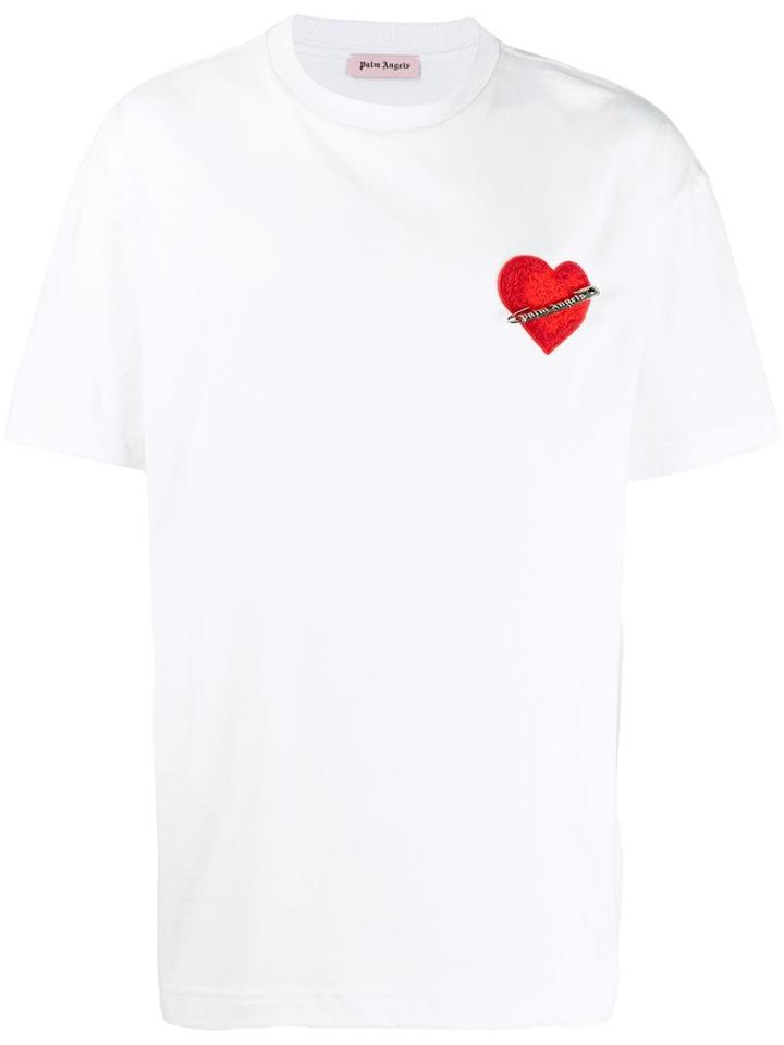 Palm Angels Heart Patch T-shirt - White