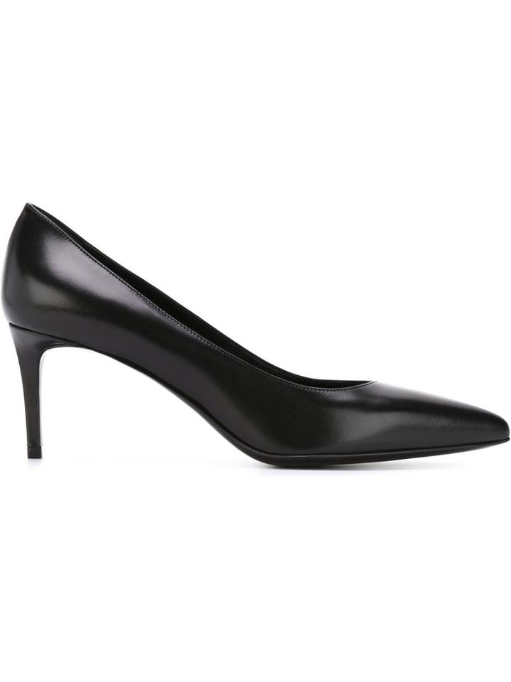 Saint Laurent Paris Pumps, Women's, Size: 35.5, Black, Leather