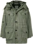 Zadig & Voltaire Faded Patchwork Parka Coat - Green