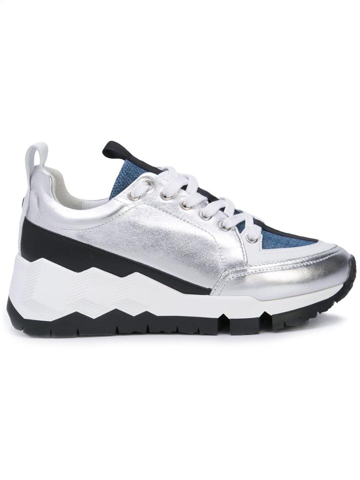 Pierre Hardy Street Life Sneakers - Silver