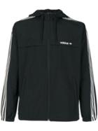 Adidas Originals - Three Stripe Windbreaker Jacket - Men - Polyamide/polyester - S, Black, Polyamide/polyester