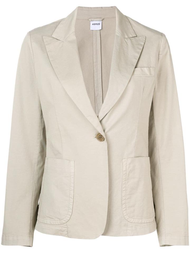 Aspesi Structured Blazer - Neutrals