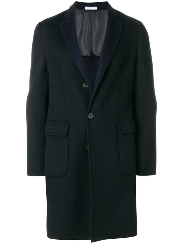 Boglioli Classic Straight-fit Coat - Blue